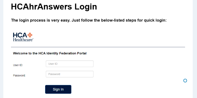 HCAhrAnswers – HCA Employee Portal