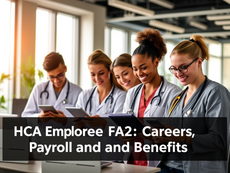 HCA Employee FAQs: Careers, Payroll, and Benefits
